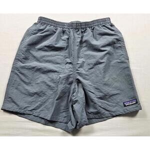 Patagonia Shorts Men Size XS Gray-Blue Baggies Nylon Outdoor Hiking